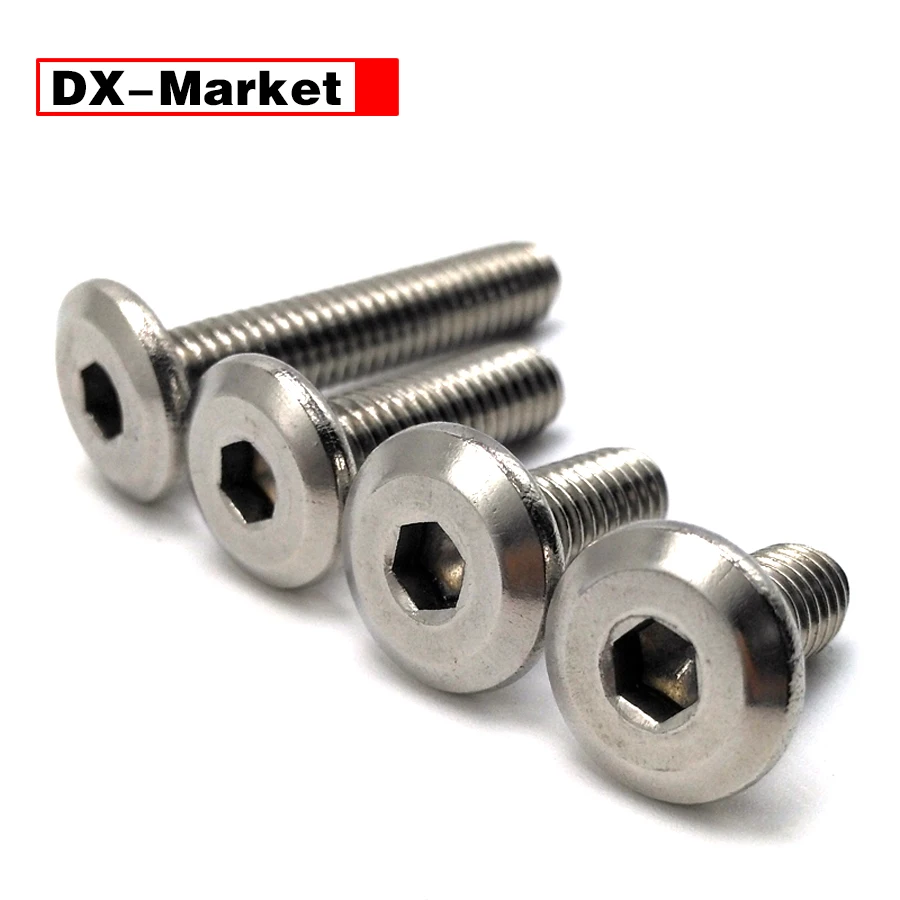 

SS304 M3 Flat Hexagon Screw , 304 Stainless Steel M2-M12 Thin Head Furniture Bolt Manufacturer ,A013