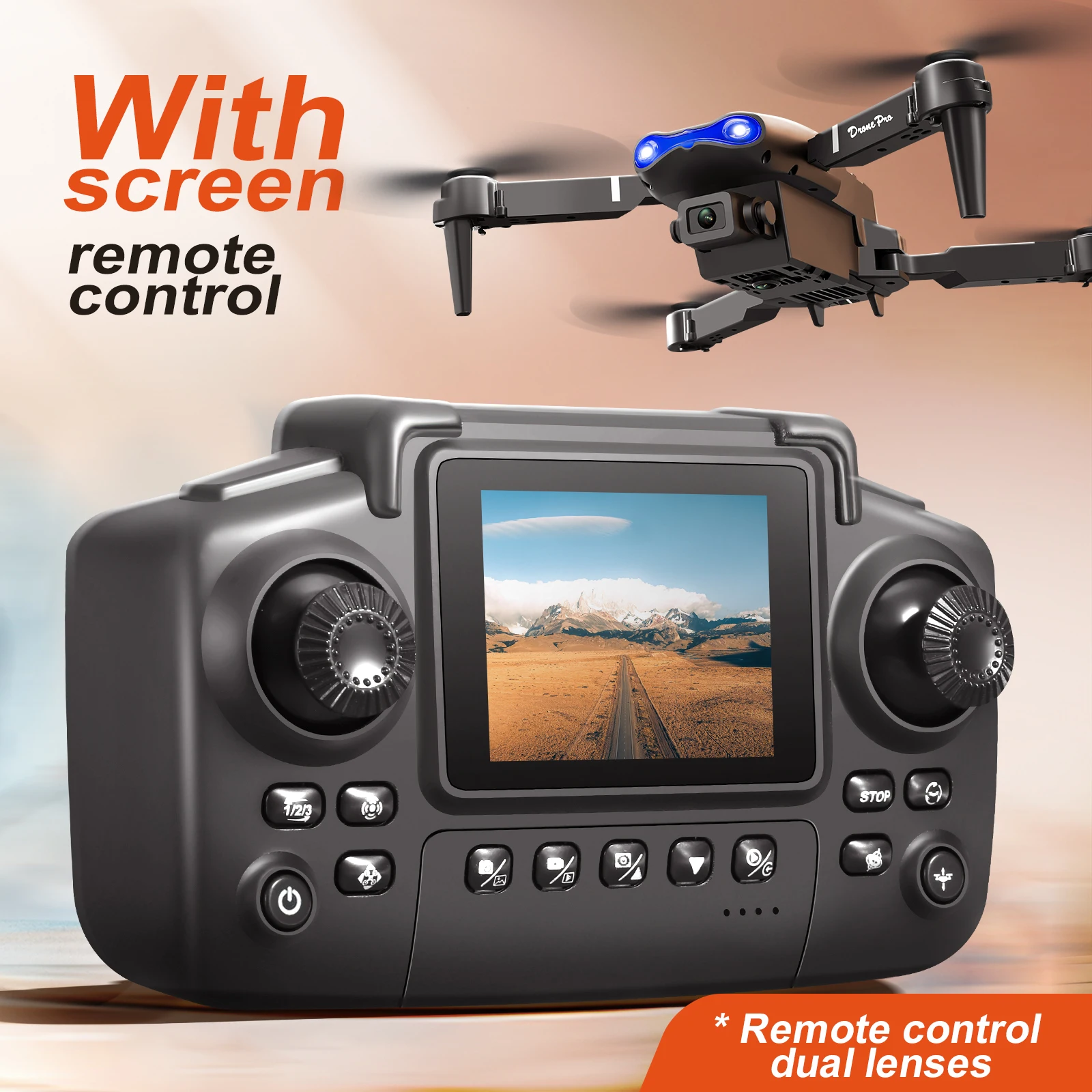 طائرة بدون طيار صغيرة محمولة E - مراجعة Drone E88 Rc Quadcopter وسعره