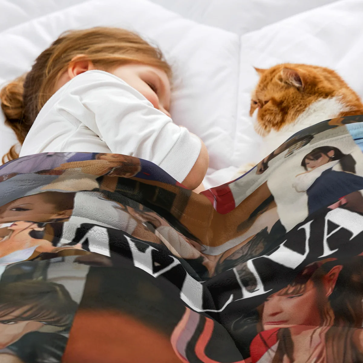 Customize Ayliva Blanket Flange Textile Decor Portable Super Soft Throw Blankets for Home Office Plush Thin Quilt A10