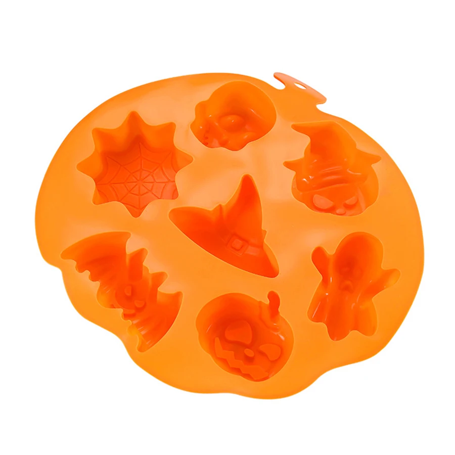 قوالب سلسلة الهالوين الكرتونية المصنوعة من السيليكون، قوالب كعكة صينية الخبز ذات درجة الحرارة العالية، أدوات الخبز.