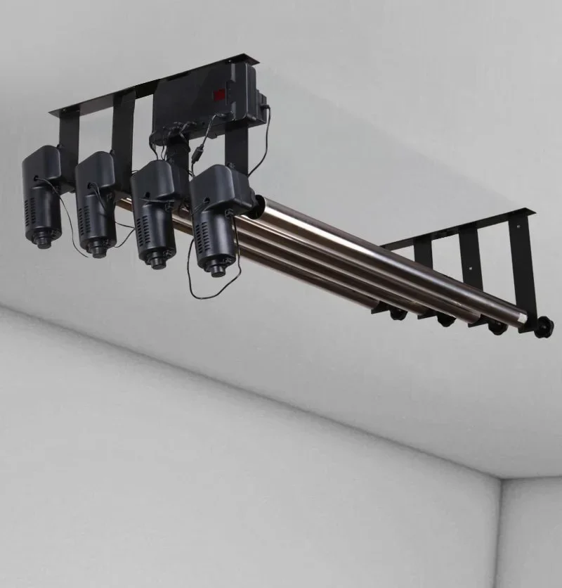 2026 Photo Studio 4-Roller Electric Motorized Background Support System With Wireless Remote Controller For Muslin, Paper Roll