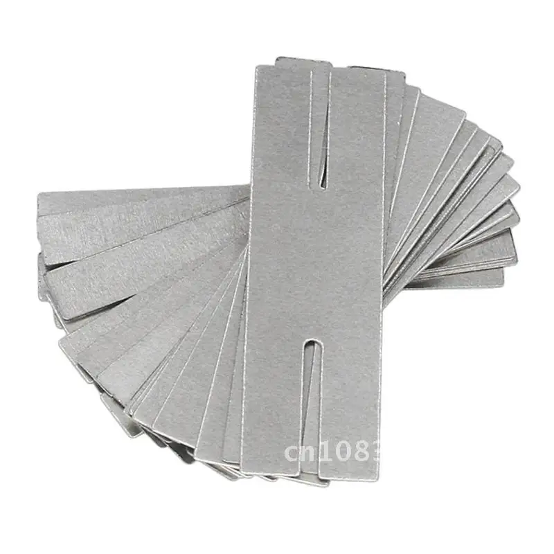 

Lot 100 0.15*8*28 H Type Nickel Plated Steel Strap Strip Sheets for Battery Pack Spot Welding Spot Welder Equipment