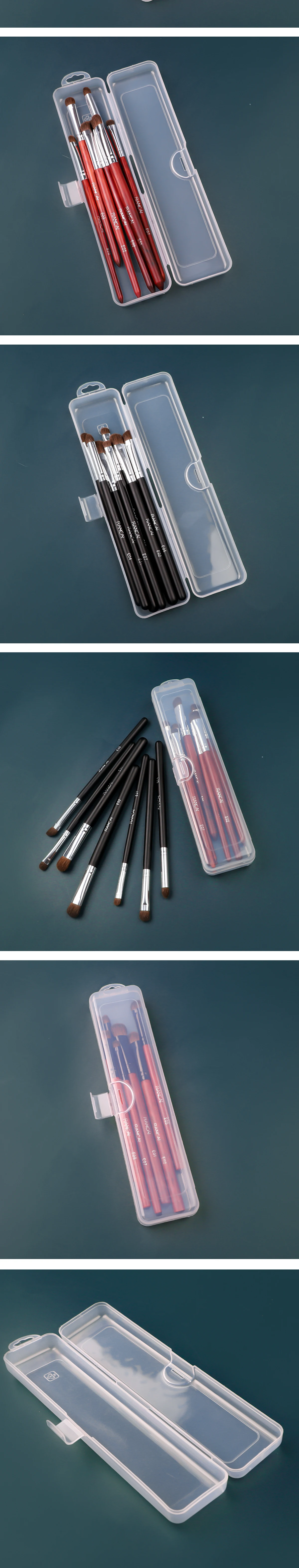 Tragbare Make-Up Pinsel Lagerung Box Augenbraue Bleistift Geschirr Stäbchen Transparent Mit Abdeckung Organizer Fall Schönheit Werkzeug – Detail 8