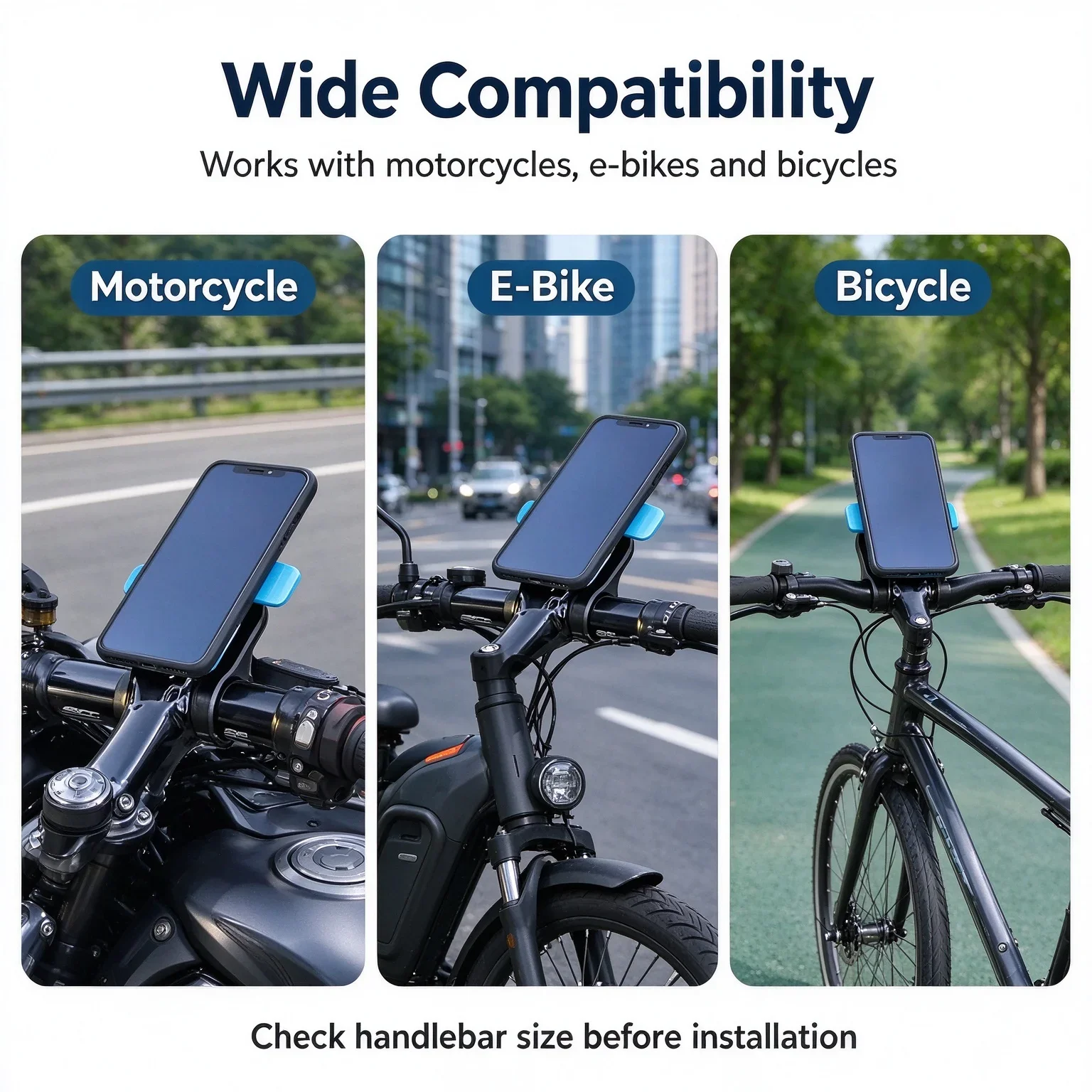 Motorcycle Phone Holder 360 ° Rotating Anti-Shake Mount Removable Navigation Stand for Bike Delivery Self-Lock Quick Release - view 4