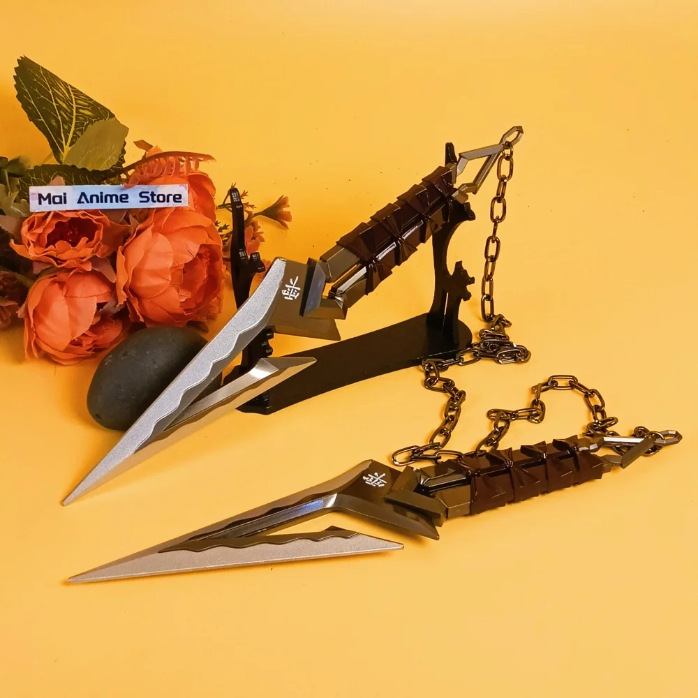 8,6 pouces Ninja Star Kunai Valorant Katana Original samouraï jouet épée en métal Anime Cosplay accessoire taille réelle japonais Katana jouet cadeau