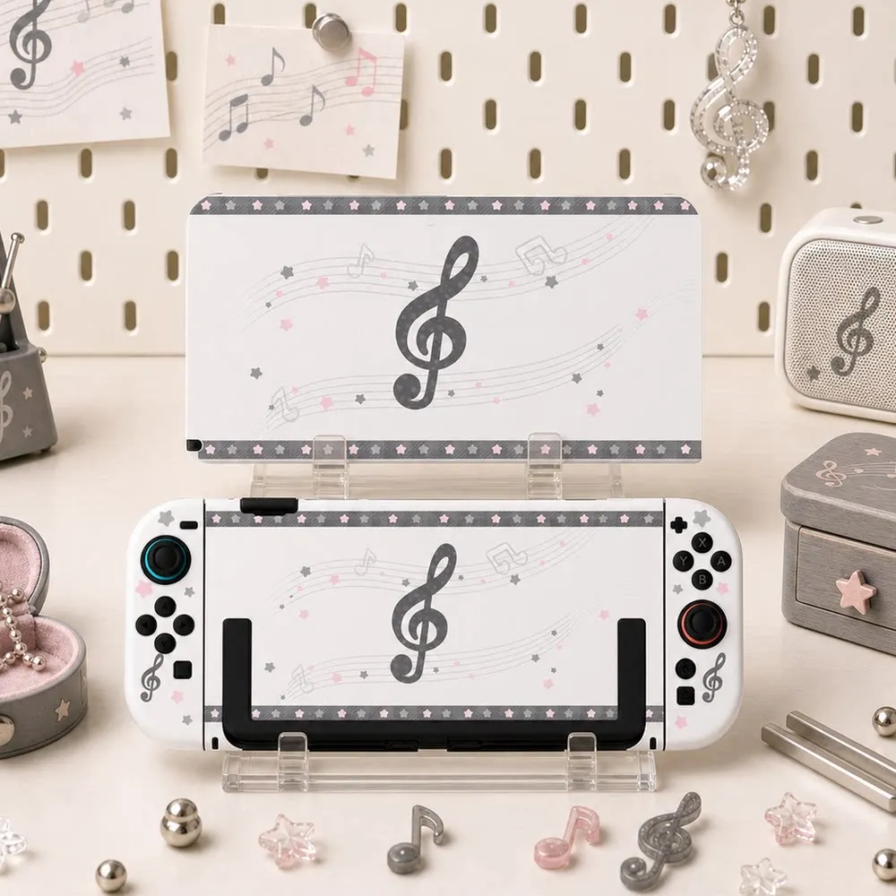 Ins Style Switch Split Dockable Protective Case Joy-Con Controllers Shell for Nintendo Switch 2/OLED/Lite/NS Consoles Girls Gift