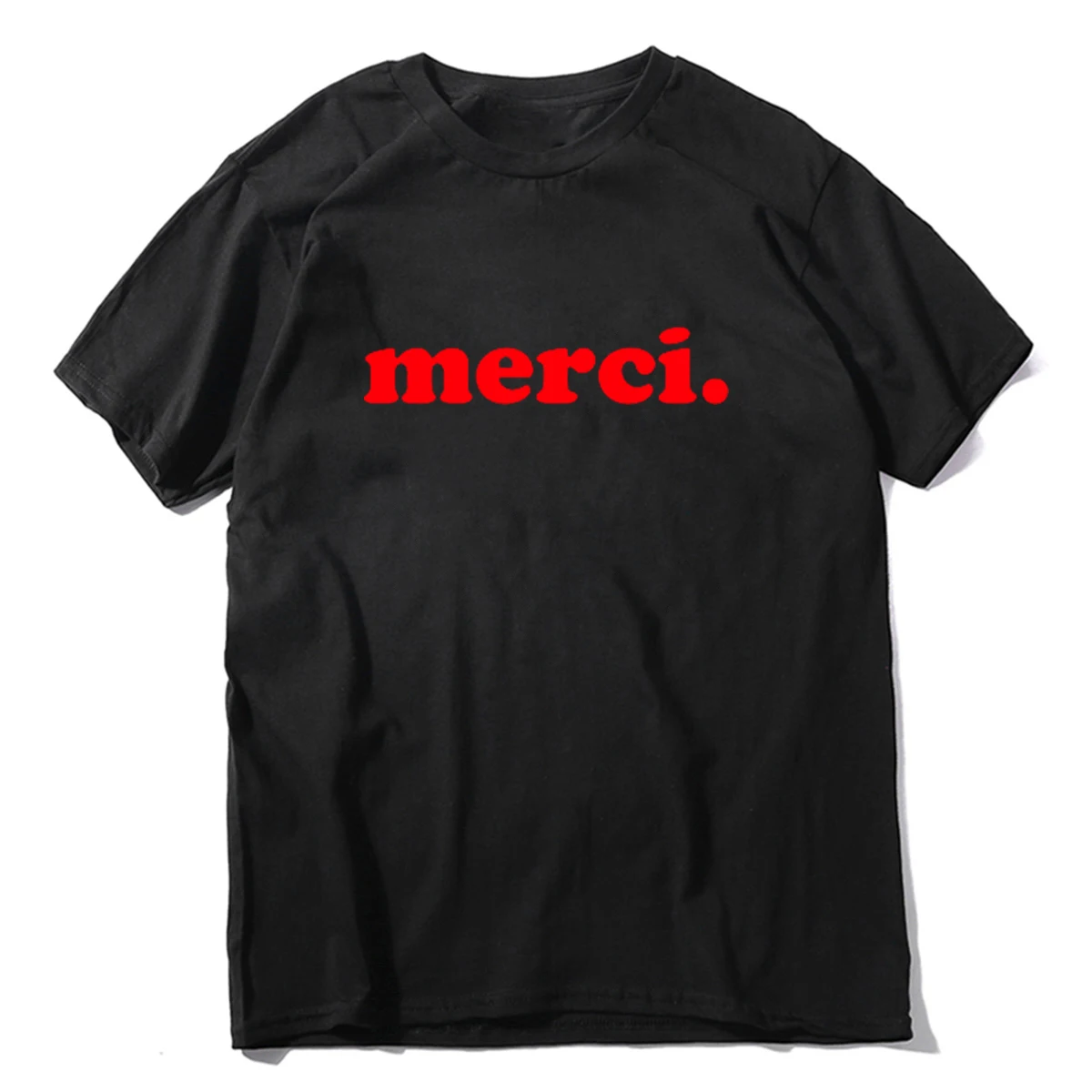 Merci Letter Printed French Saying Fashion Women T Shirts Thank You Streetwear Tops Cotton T-shirt Womens Clothing