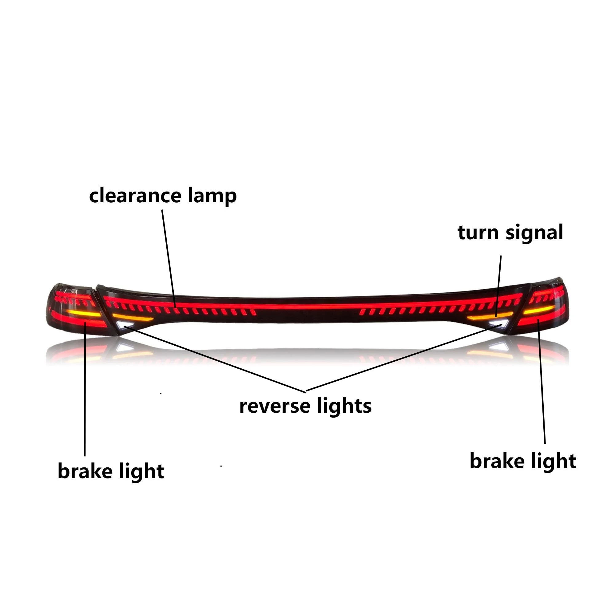 LED Tail Light for 2023  Accord 11th Gen  Assembly Rear Back Tail Lamp with Turn Signal Start Up with New Accord Model