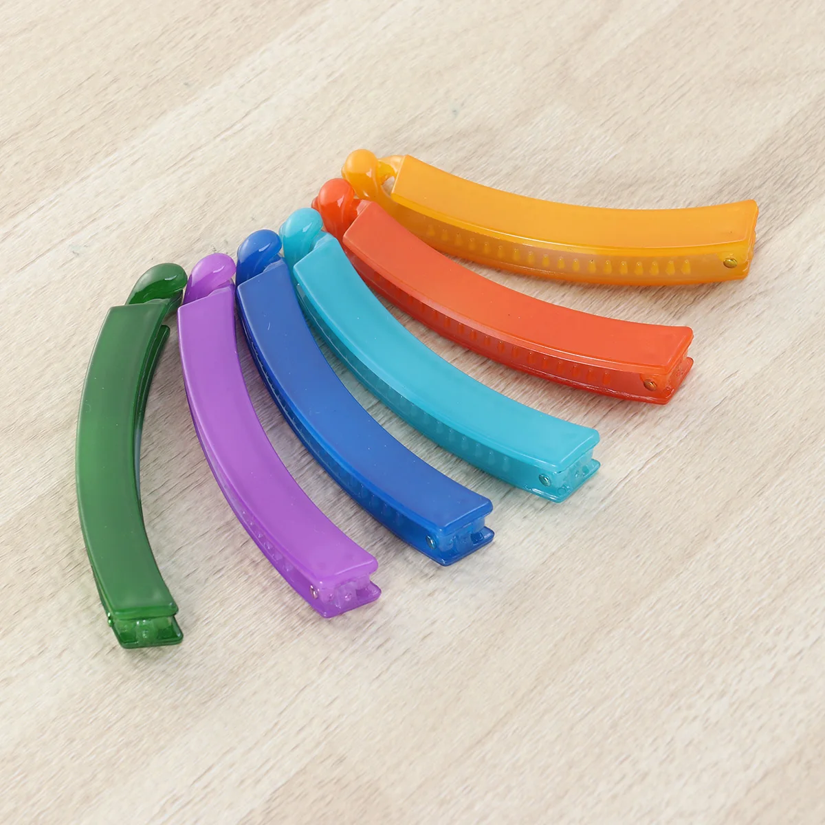 

12 Pcs Hair Clips Candy Colored Banana Jacket Set Hairpin Claw for Women Cute Accessories Decorative