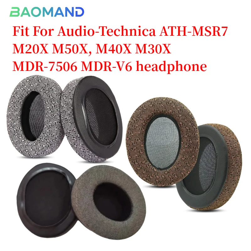 

Replacement Earpads For Audio-Technica ATH-MSR7 M20X M50X, M40X M30X MDR-7506 MDR-V6 Ear Cushion Headphone Ear Pad