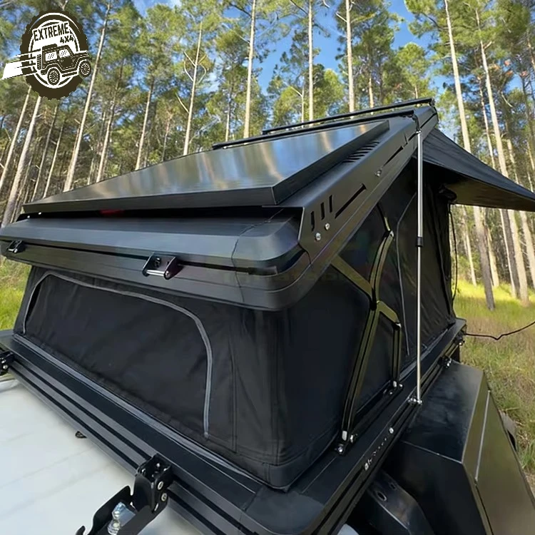 

Aluminum Alloy Triangle Rooftop Tent Hard Shell Camouflage Roof Tent Automatic Folding Quick Car Roof Top Tent Suv Rainproof