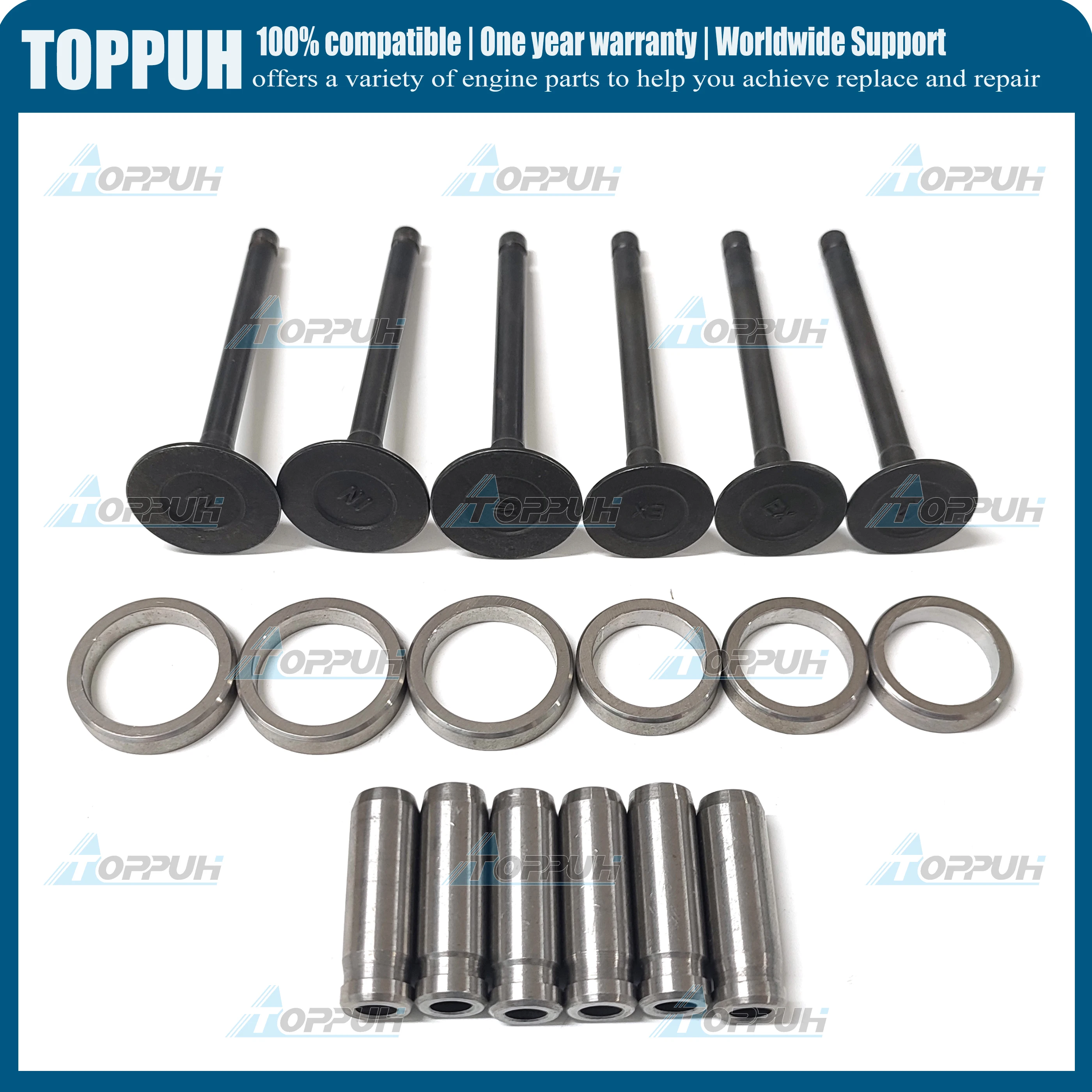 

D782 Overhual Kit Valve Train Kit For Kubota Engine Intake Exhaust Valve ,Valve Seat ,Valve Guide