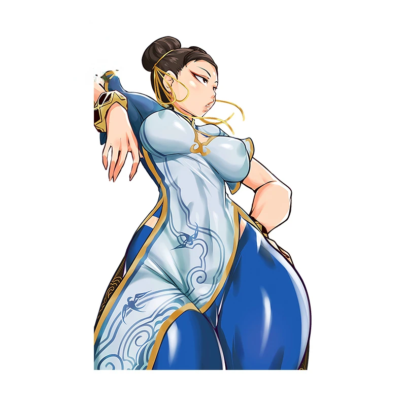 

Chun Li Sexy Car Stickers Fighter Hentai Chest Accessories Occlusion Scratch Personality Decoration