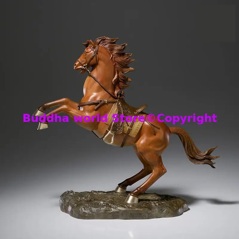 

TOP COOL 2024 Good luck mascot Business Gift Royal War horse Luxury Bronze Carving office boss official decoration