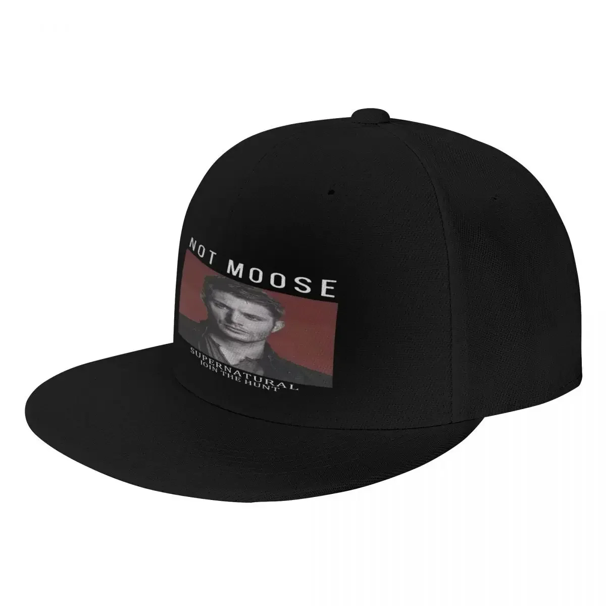 Novo Boné de Beisebol Estilo Flat Cap Dean Not Moose Supernatural Jensen Ackles Unissex para Homens e Mulheres, Chapéu de Verão Masculino