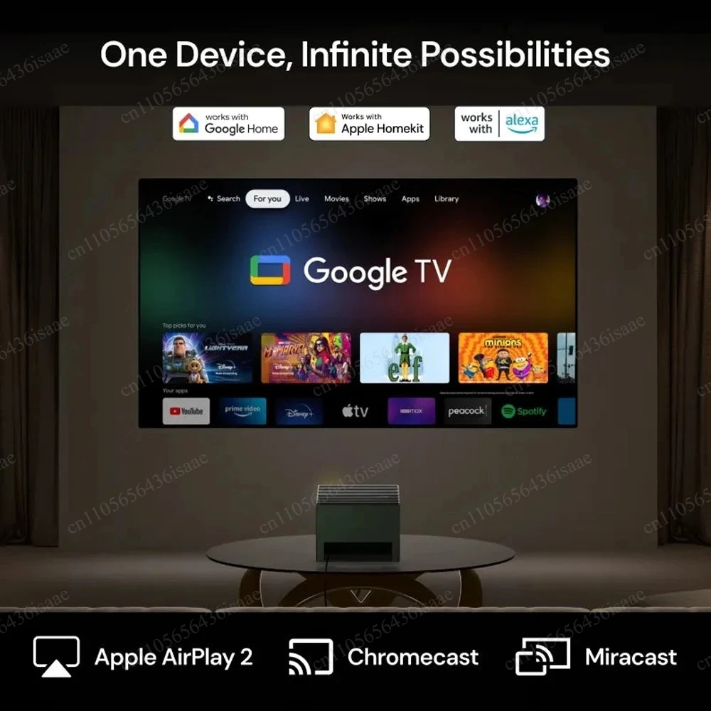4K Ultra HD RGB Triple Laser Smart Projector, IMAX Enhanced Certified, Built-in Netflix, Home Theater Use
