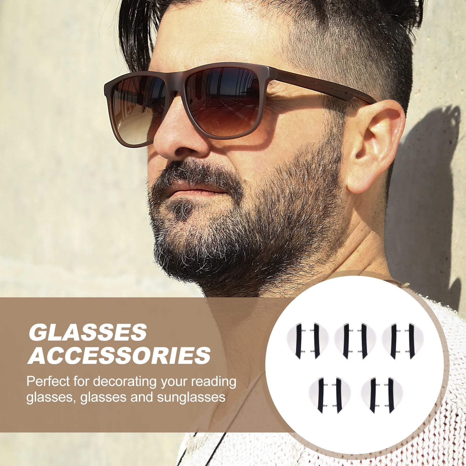 

10 Pairs Nose Pads Glasses Nose Pad Eyeglasses Cushion Panel High Quality Durable Silicone Riding Running Home Use