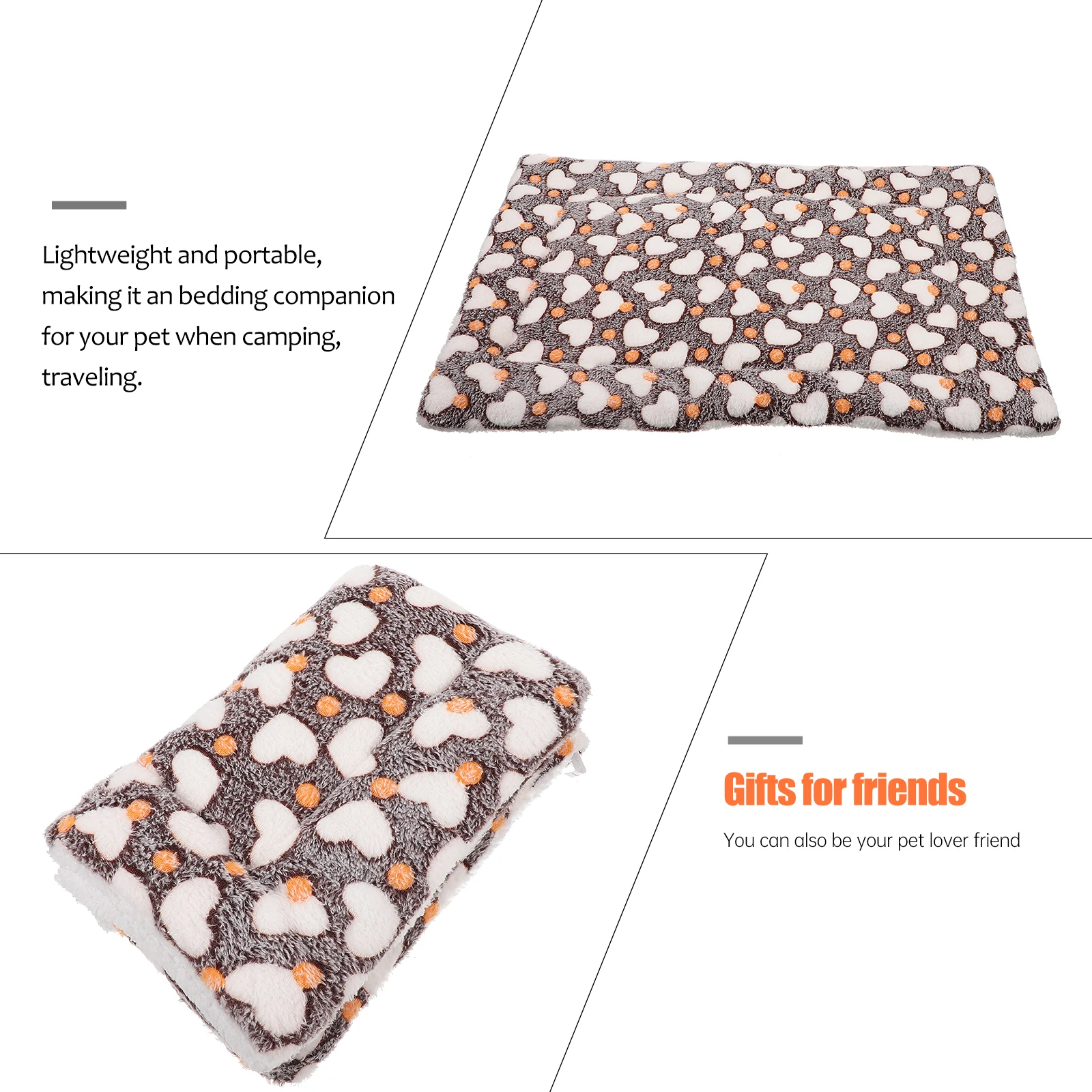 

Winter Pet Pad Lightweight Portable Washable Nest Supplies Comfortable Skin Touch Cat Dog Better Sleep Warm Dog Beds Cages Sofas