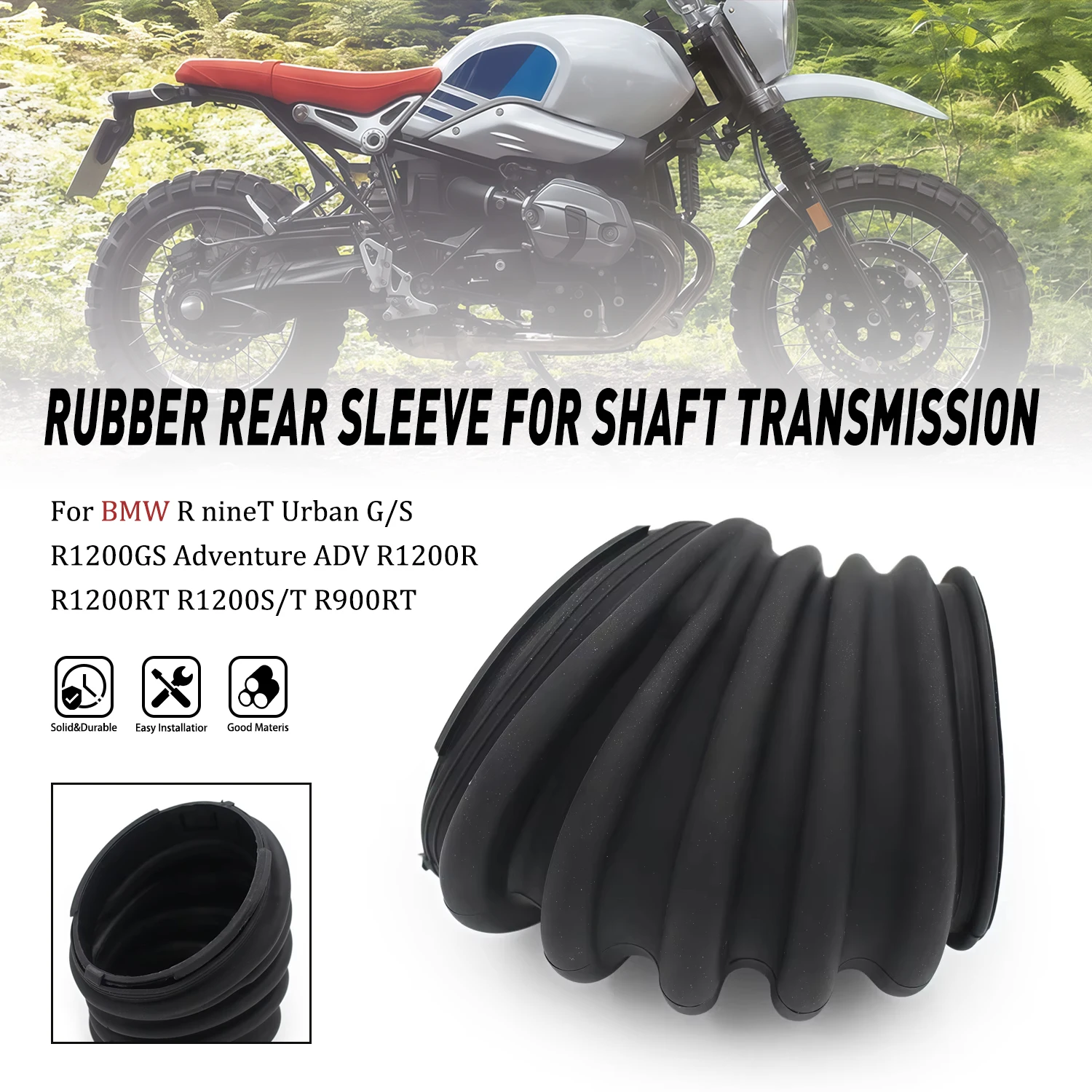 

FOR BMW R1200GS Adventure R1200R R1200RT R1200S R1200ST Motorcycle Shaft Transmission Rubber Sleeve Boot