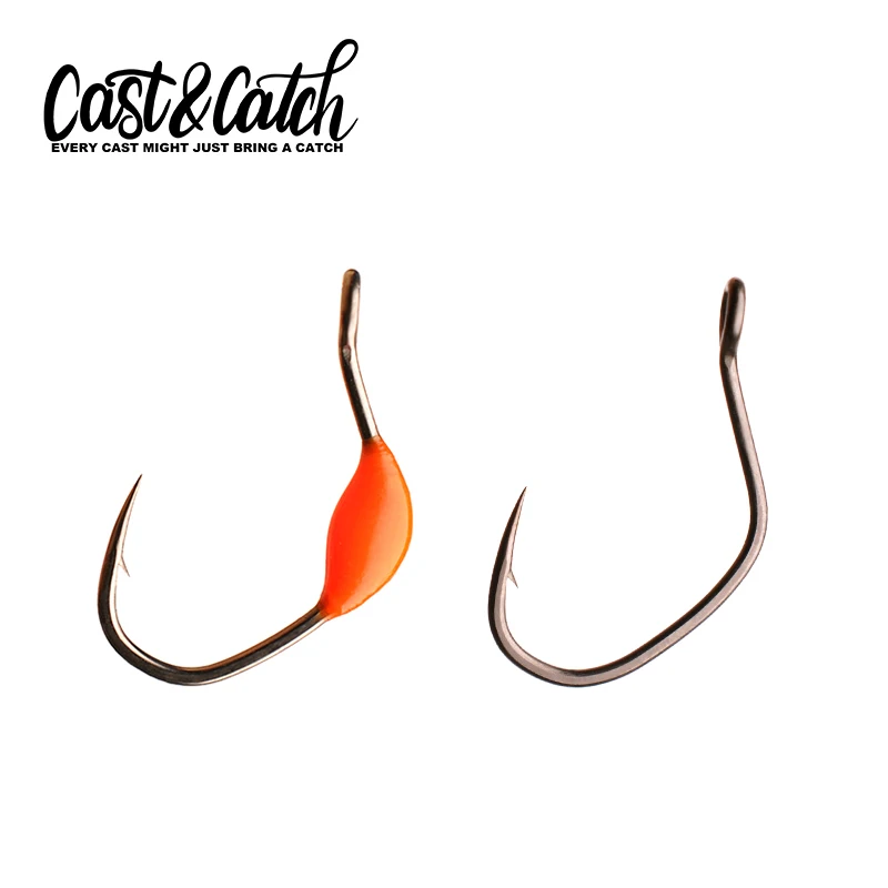 Moulée et attraper un seul crochet 12 pièces en acier à haute teneur en carbone plusieurs tailles appât souple Panfish Finesse matériel de pêche