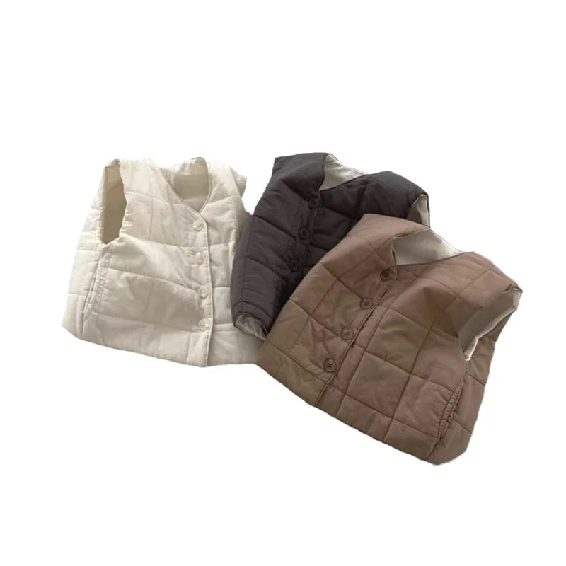 Children Clothing Winter and Autumn New Kids Cute Vest Waist Coat for Newborn Baby sleeveless Jackets Outwear for Girls and Boys