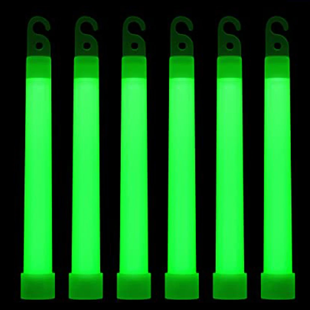6 Inch Survival Kit Glow Light Sticks Walking and Hiking Camping SOS Gear Outdoor Equipment SOS 15*150mm