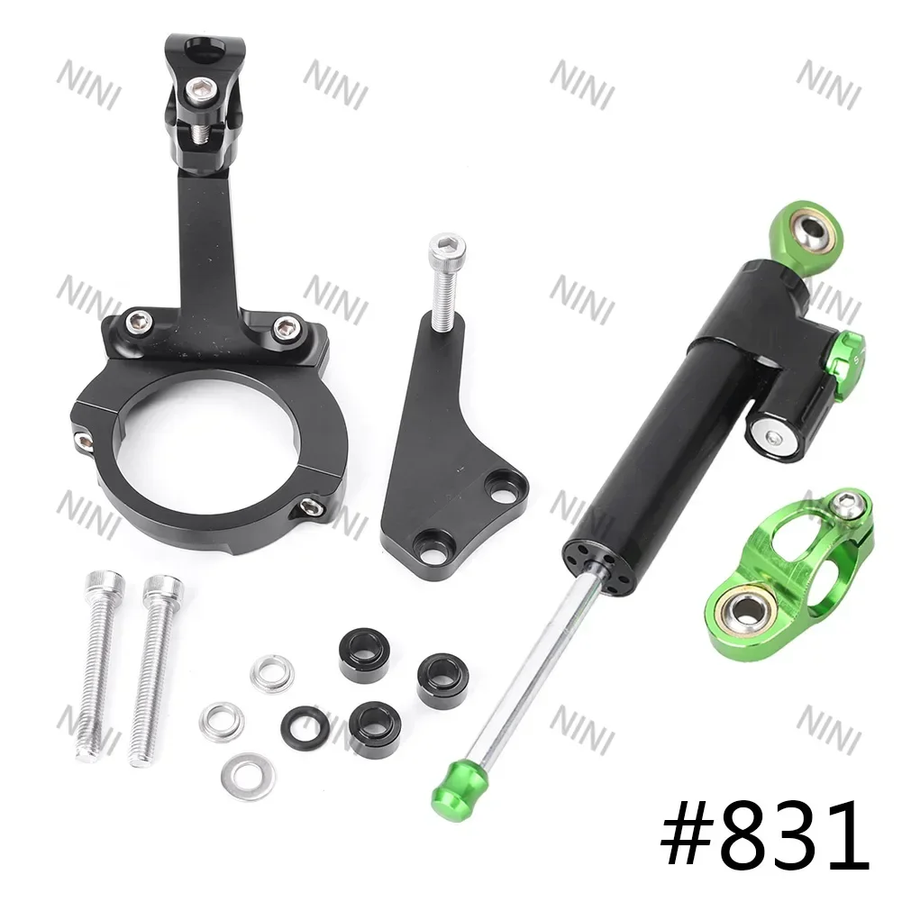 

CNC Motorbike For Kawasaki ER6N ER-6N 2006 2007 2008 Steering Damper Stabilizer Saftety Control w/ Mounting Bracket Holder Set