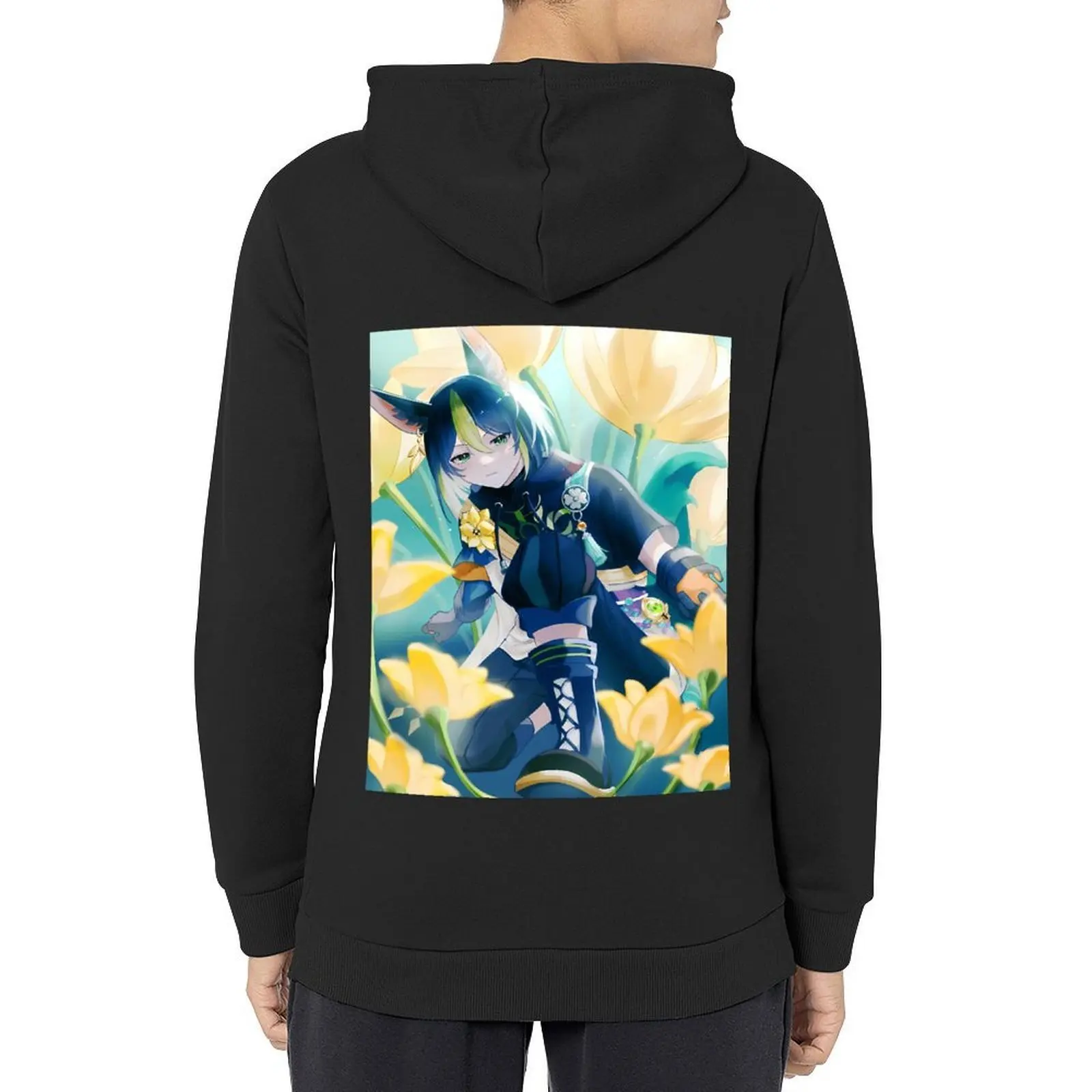 

Tighnari Hoodie anime clothing men's clothes hooded shirt aesthetic clothing hoodie man