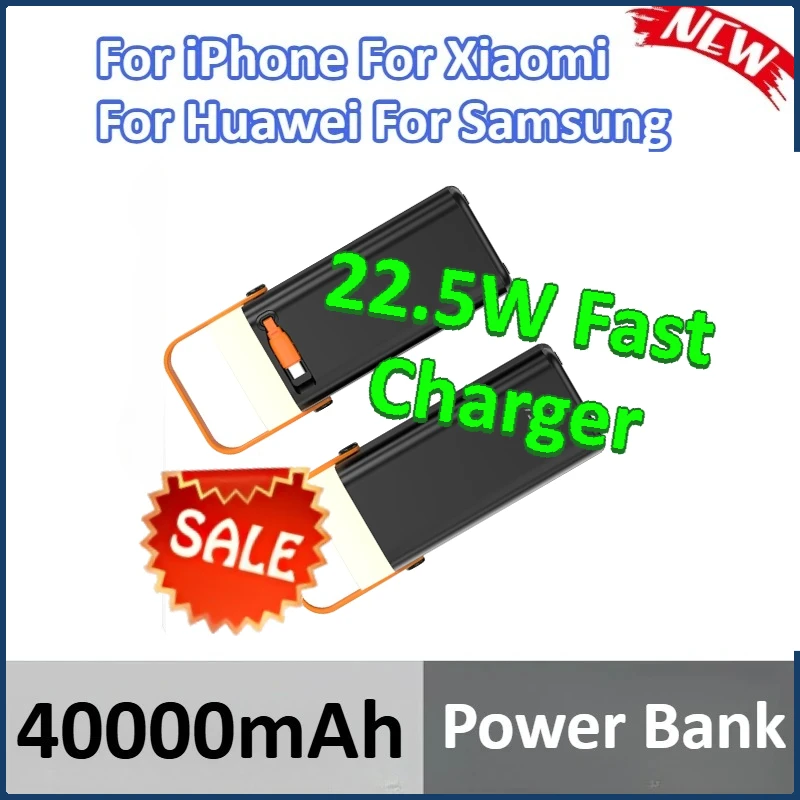 

CCC Certification 40000mAh Power Bank External Battery for IPhone for Xiaomi for Huawei for Samsung 22.5W Fast Charger