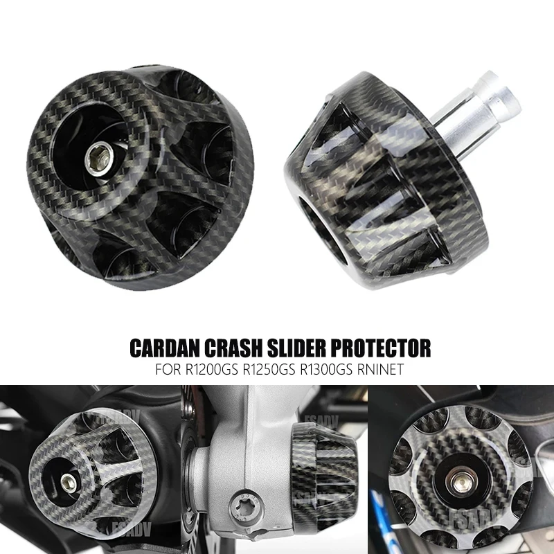 Fit For BMW R1200GS Motorcycle Carbon Cardan Crash Slider Protector Final Drive Housing R1250GS LC Adventure ADV R1300GS RNINET
