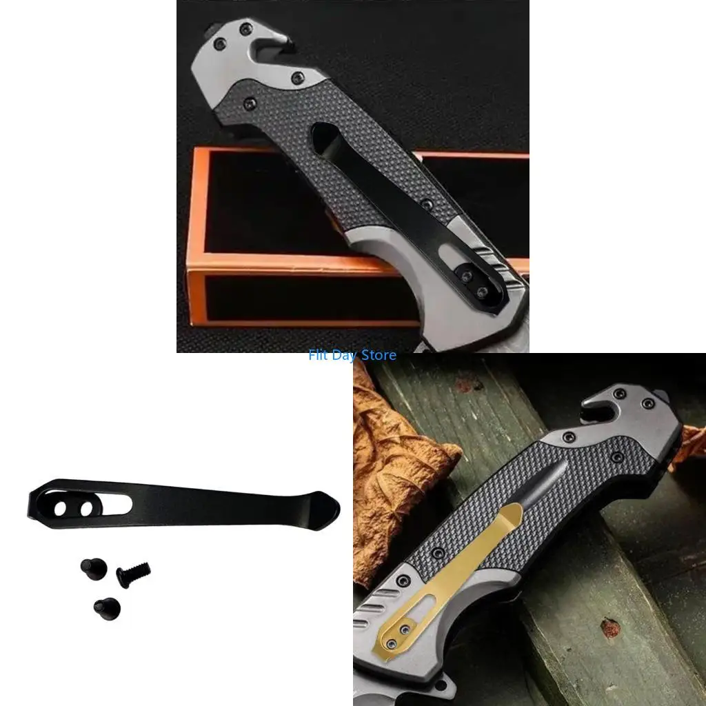 F92C Durability &Universal Cutter Pocket Clip Replacement Hardware Back Clamp for DIY Tool Restoration and Modifications