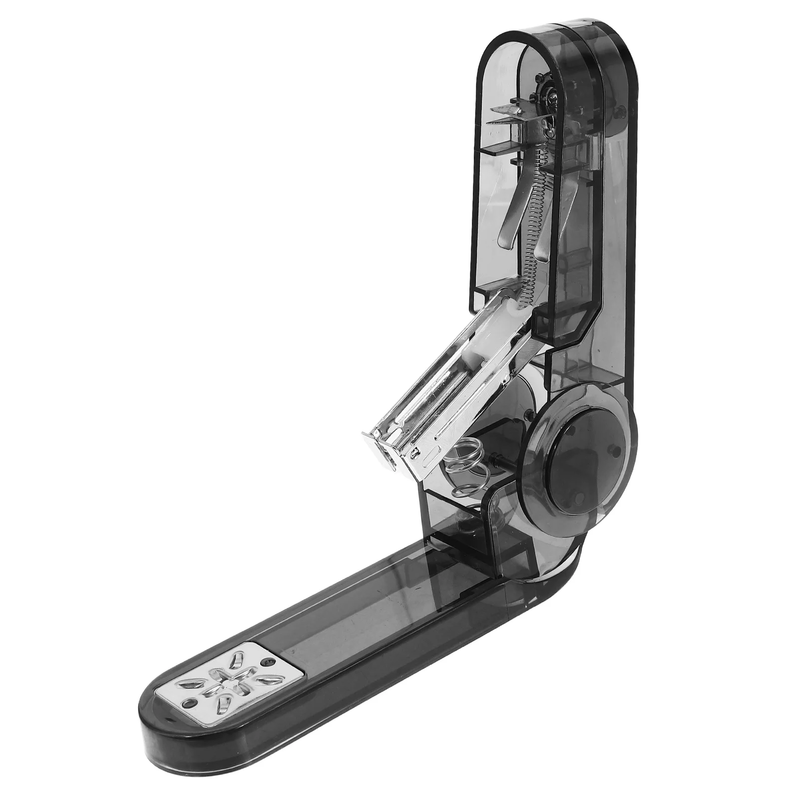 

1 Set 360 Degree Rotating Transparent Multi-Angle Adjustable Office Desk Stapler For Home School Craft Binding Portable Plastic