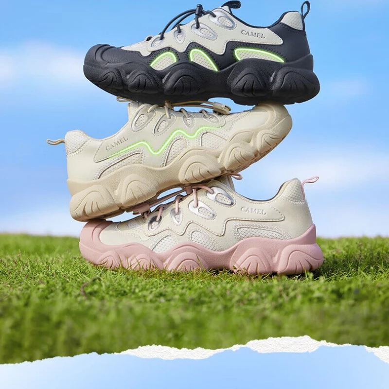 GOLDEN CAMEL Scarpe sportive da donna Sneakers con la suola spessa Scarpe casual versatili per papà brutto che migliorano l'altezza per le donne 2025 Nuovo