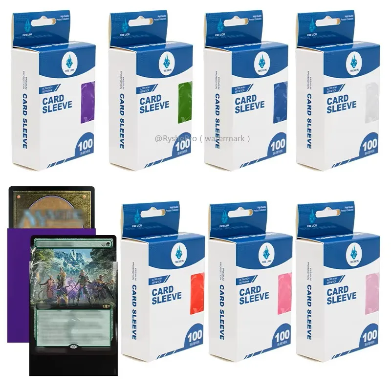 100 Stück 66 x 91 mm matte Kartenhüllen in Standardgröße für Wettbewerb TCG, PKM-Sammelkarten-Zarot- und Brettspielschilde