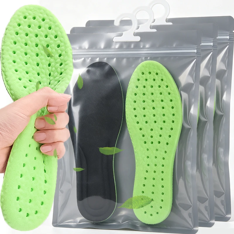 Soft Massage Insoles Women Men Breathable Arch Support Shoes Sole Pads Unisex Deodorant Memory Sponge Sports Feets Cares Inserts