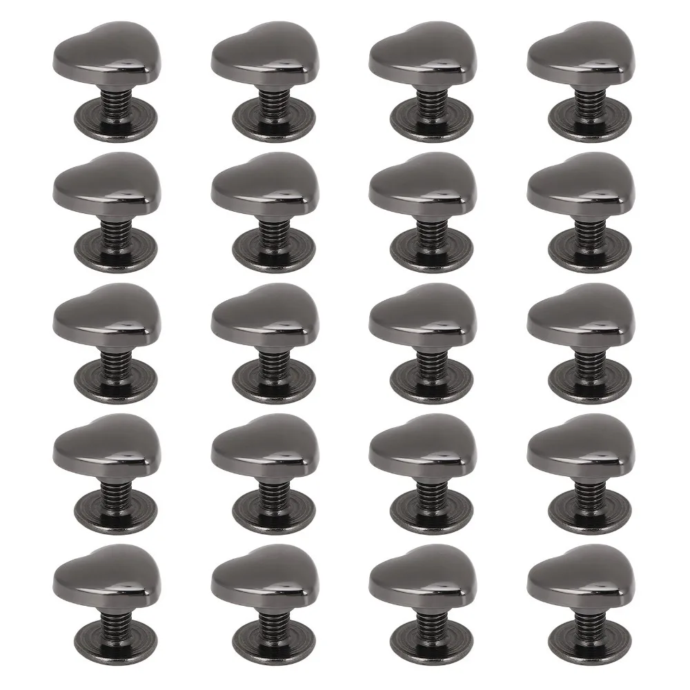 20pcs 14mm Size Decorative Stud Rivets Crossing Screw Back Stud Design Leather Stud Kit Gold/White/Bronze Color