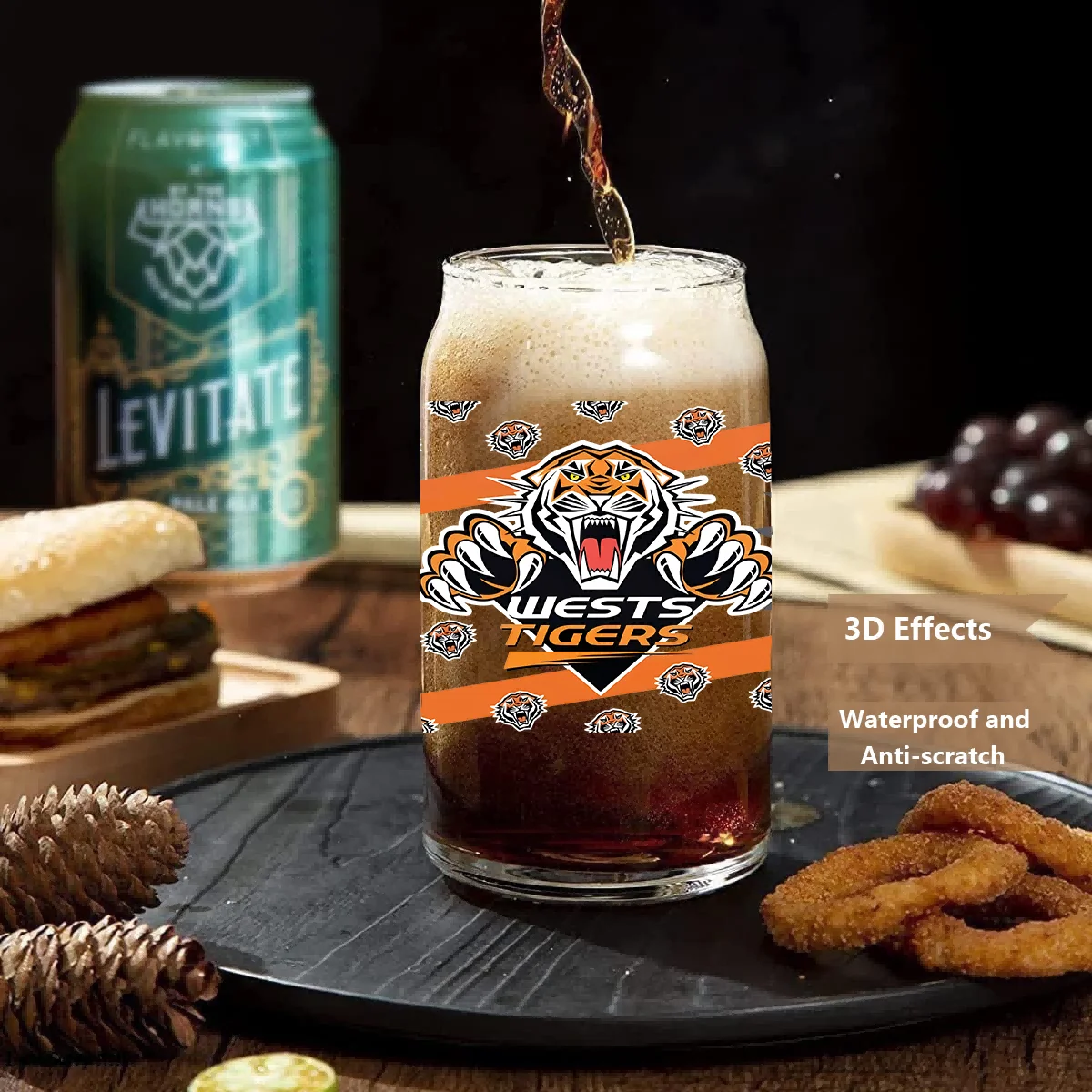 سلسلة الرجبي الأسترالية سهلة القشر مقاومة للماء لتقوم بها بنفسك الديكور الشارات ثلاثية الأبعاد نقل uvdtf كريستال ملصق 16 أوقية الأشعة فوق البنفسجية dtf كأس يلتف #6