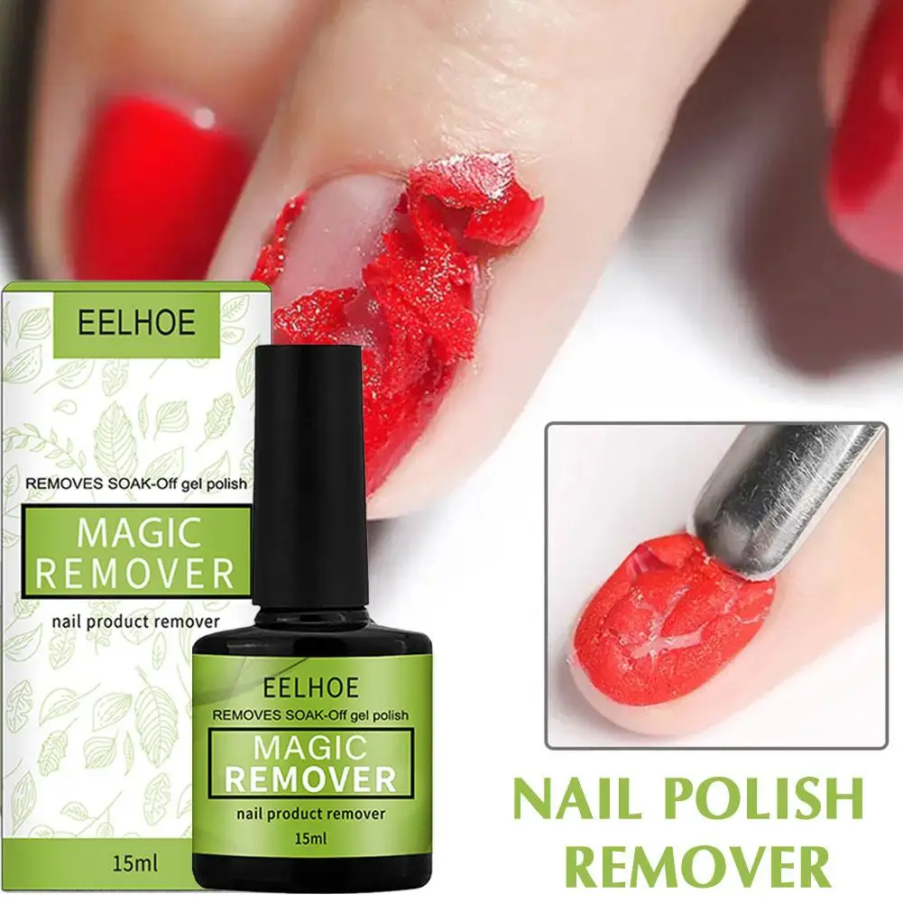 EELHOE 15ML Schnelle Entferner Magie Nagel Gel Polish Entferner UV Gel Polnisch Löschen Magie Burst Nagel Gel Reiniger magie Nagel Entferner