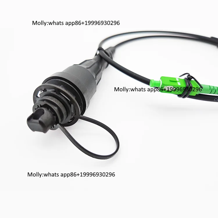 Câble de raccordement FTTH extérieur 1 fibre monomode G657A1 LSZH avec connecteur étanche SC APC SM
