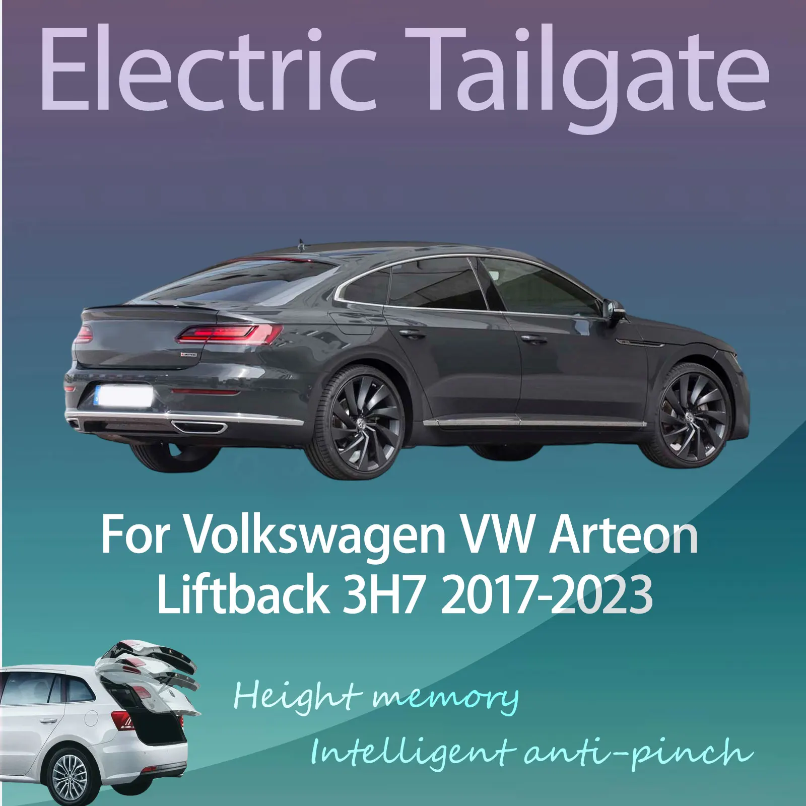 For Volkswagen VW Arteon Liftback 3H7 2017-2023 Electric Modified Tailgate Intelligent Height Automatic Lifting Key-Controlled