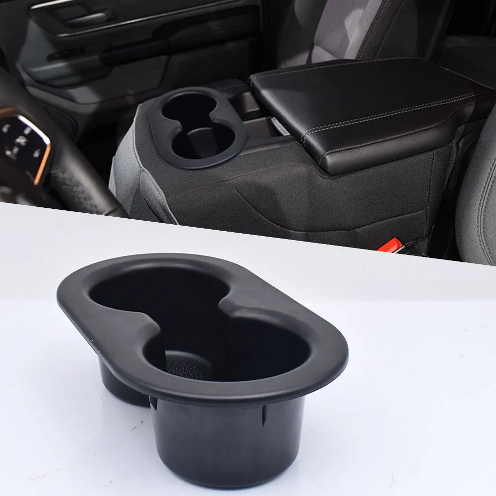 Car Cup Holder Rear Seat Dual Drink Cup Holder 5HD65DX9AC For Dodge Ram 1500 2500 3500 2003-2016 Dakota 2005-2010 Accessories