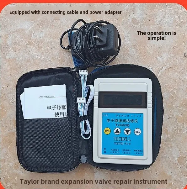 New Electronic Expansion Valve Inspection Repair Instrument Compatible with 5-Wire 6-Wire Manual Automatic Valve Opening HVAC