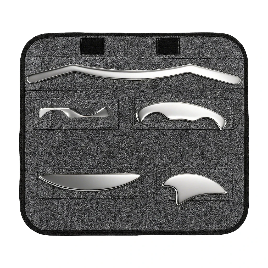 5IN1 Stainless Steel Gua Sha Scraping Massage Tool IASTM Tools, Scraping Massage Tool, Muscle Scraper Tool for  Arms, Back, Legs