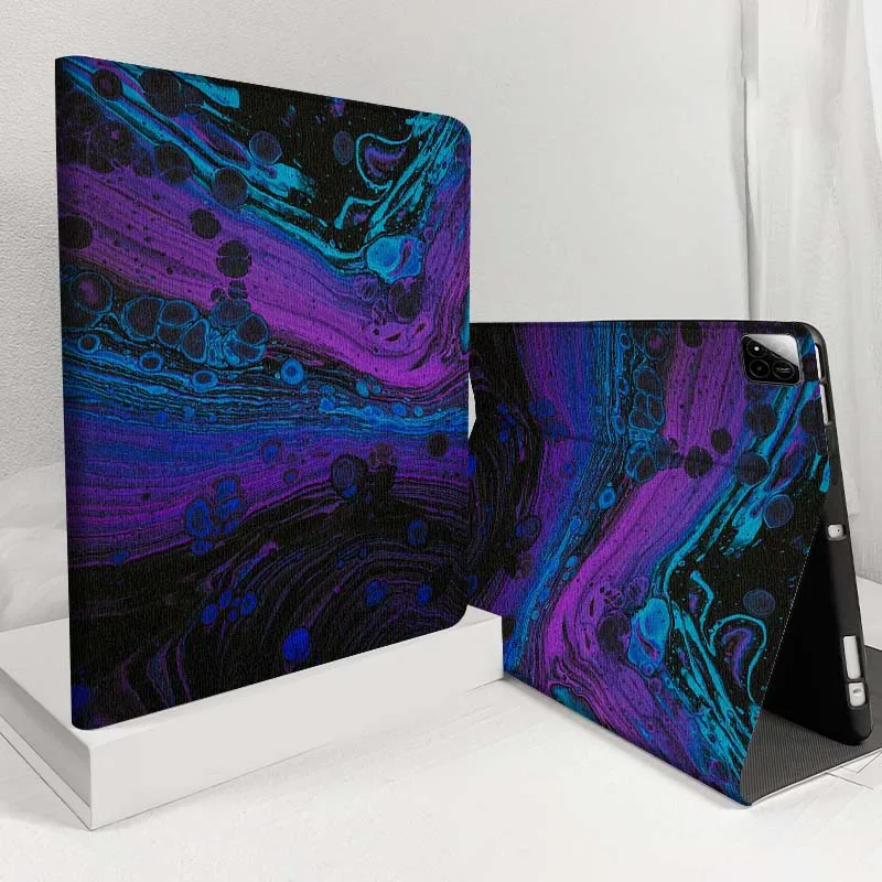 

Swirl Purple Blue Pattern For Xiaomi Redmi Pad 2 7 8 6 6S 5 4 SE Pro 8.8 11 8.7 11.2 12.4 Ultra Plus Max Tablet Case