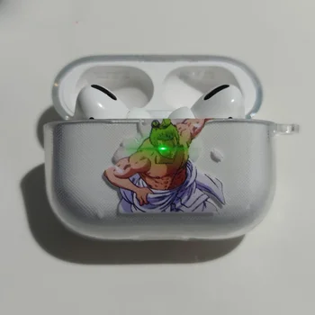 ワンピースロロノア・ゾロアニメフィギュアイヤホンシェル適用 AirPods Pro 1 2 3 透明保護ケース