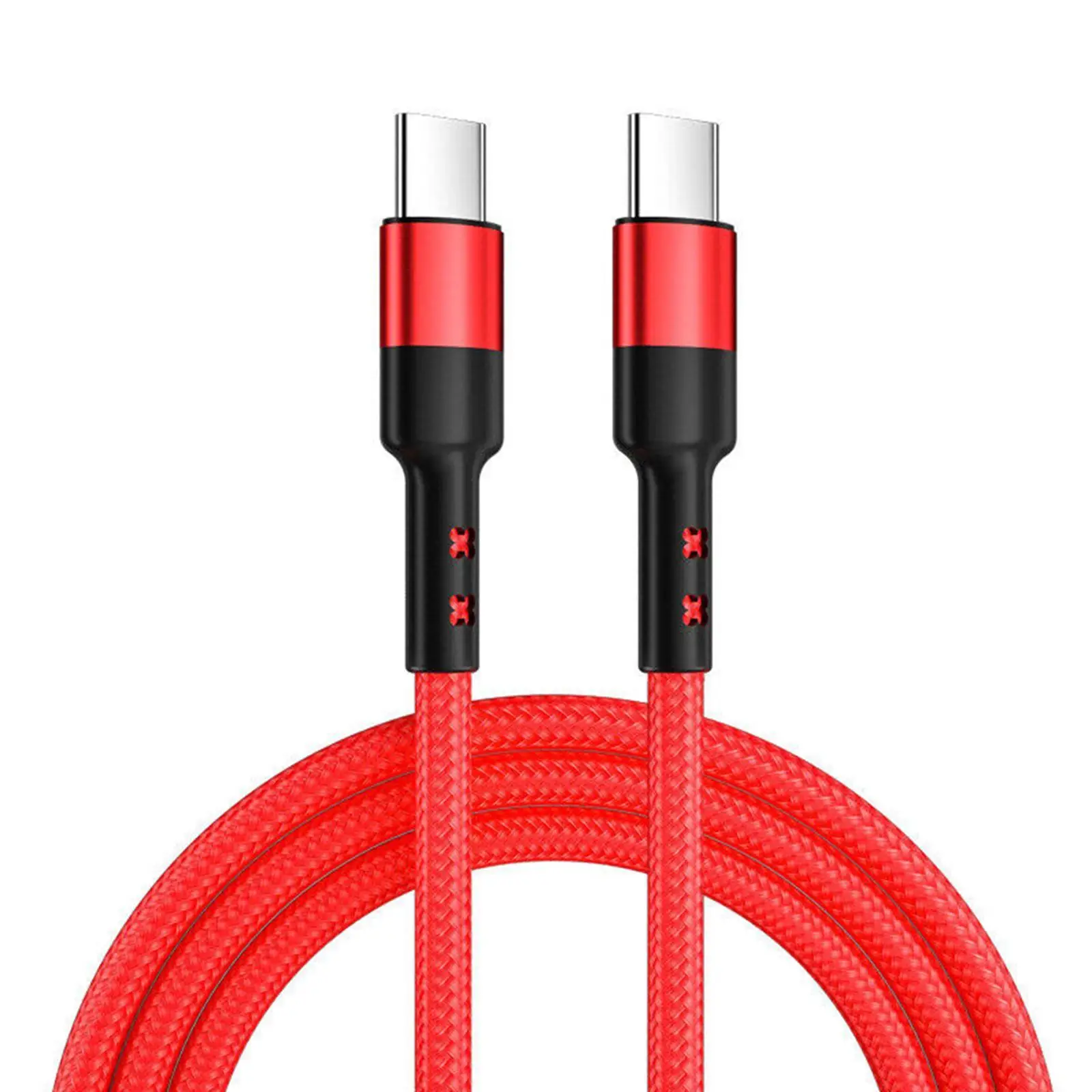 USB C To USB C Braided 100W 5A PD braided USB C Cable Fast Charging Cable 100W Dual Type C Cable for iphone iPad W6J9