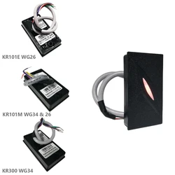 KR101E KR101M KR300 Wiegand 26 34 Rfid 125khz IC 13.56Mhz NFC Card Door Access Control Slave Reader