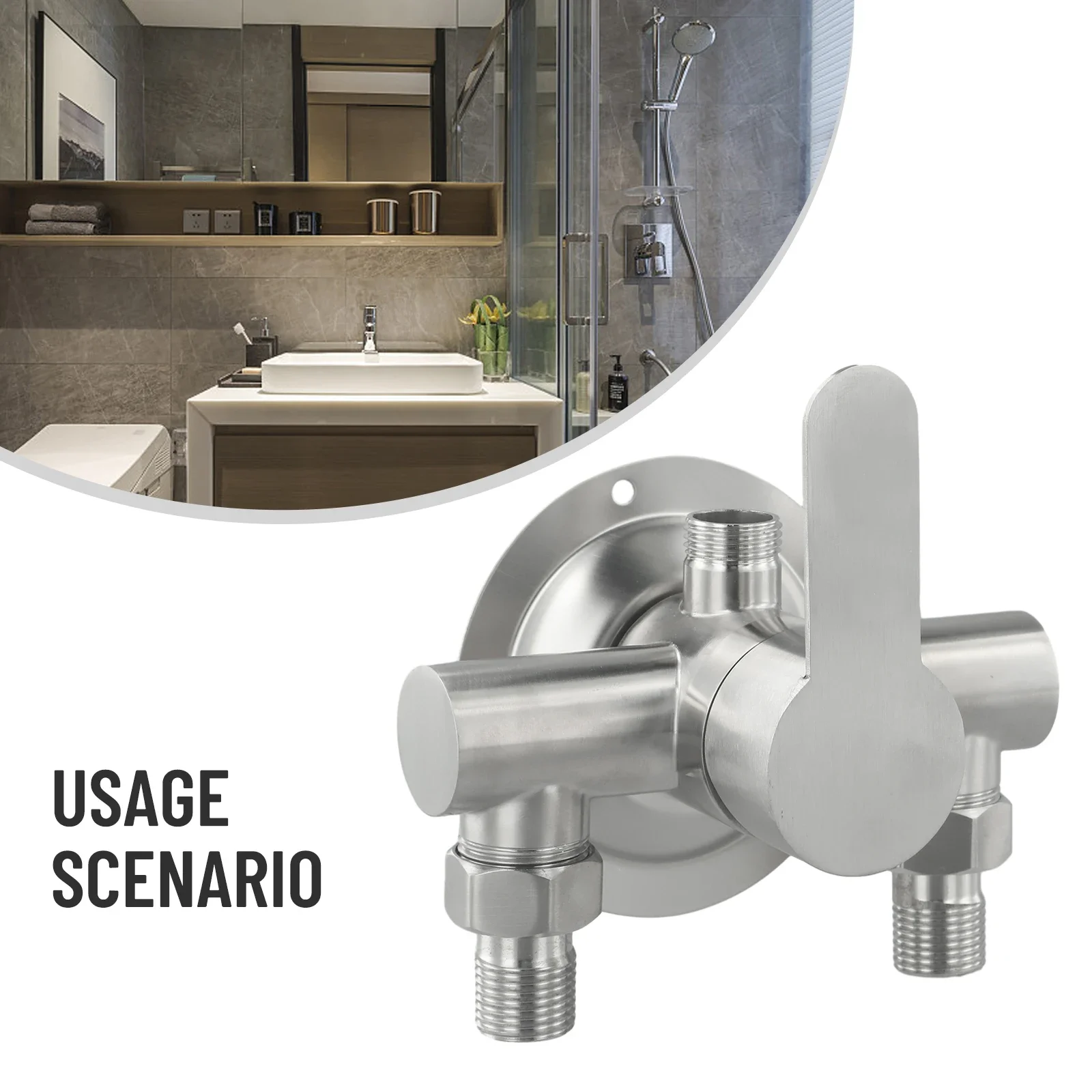 

Hot And Cold Switch Shower Faucet 304 Stainless Steel Bathroom Accessries G1/2 Tap G1/2inch Thread Hot & Cold Lift