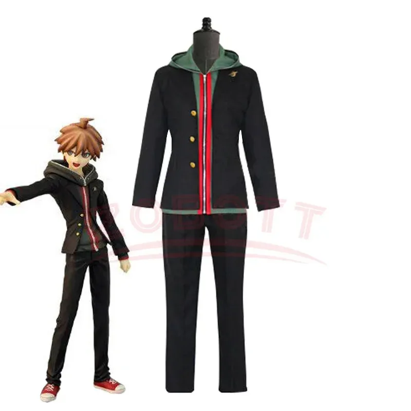 

Naegi Makoto Cosplay Costume Danganronpa Anime Game Women Unisex Halloween Party Students Uniform Coat Pants