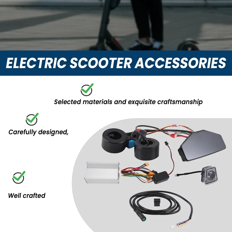 Upgraded 36V 350W Electric Scooter Brushless Controller+Light Full Kit For Kugoo Kirin S8 Pro Electric Scooter E-Bike